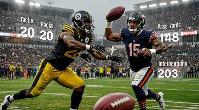 Pittsburgh Steelers vs Chicago Bears Match Player Stats