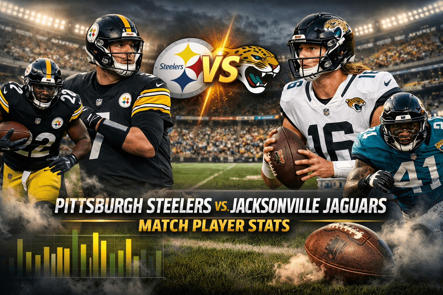 Pittsburgh Steelers vs Jacksonville Jaguars Match Player Stats