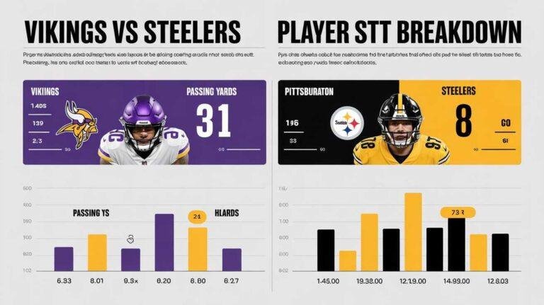 Minnesota Vikings vs Pittsburgh Steelers Match Player Stats