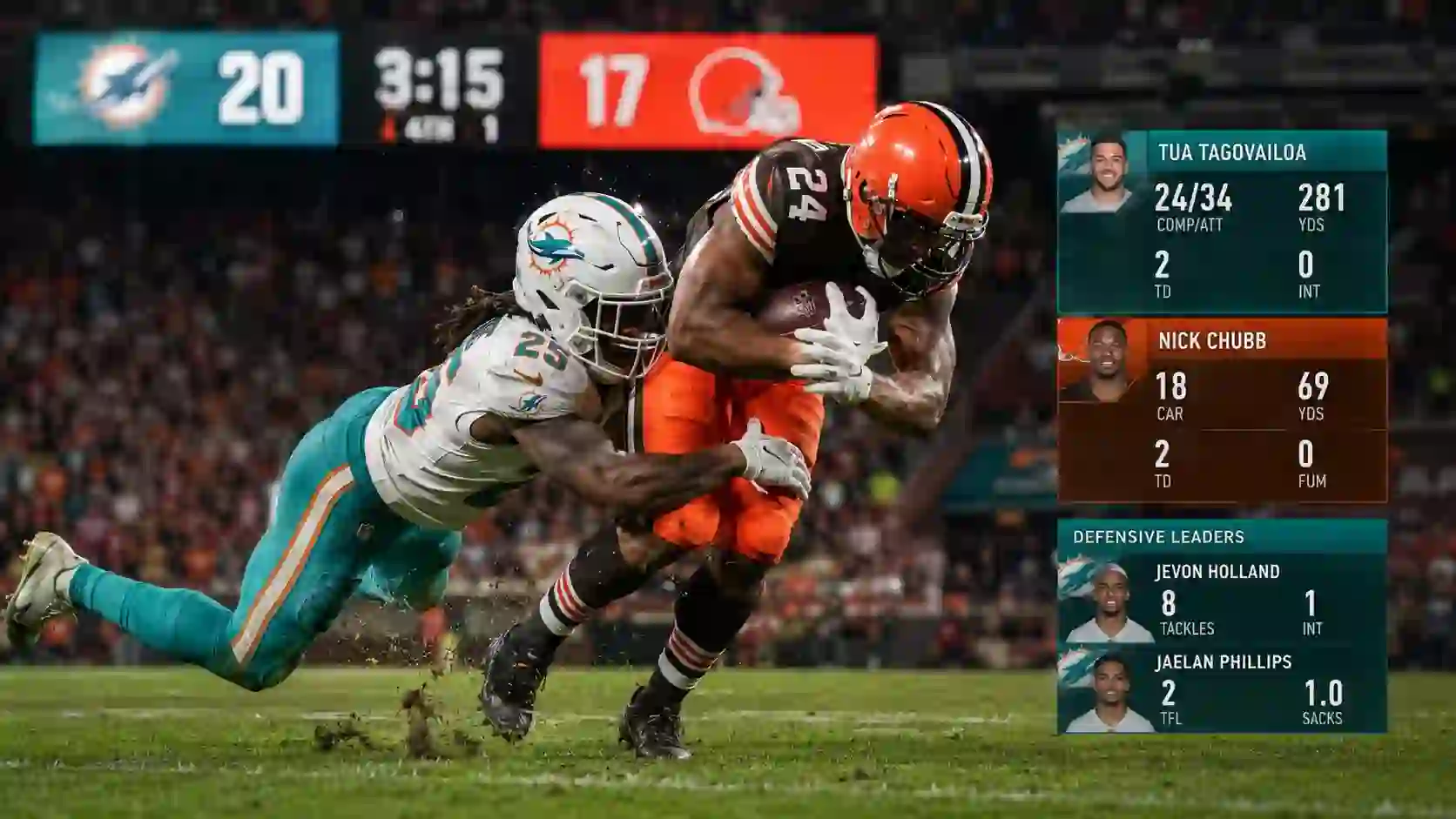 Miami Dolphins vs Cleveland Browns