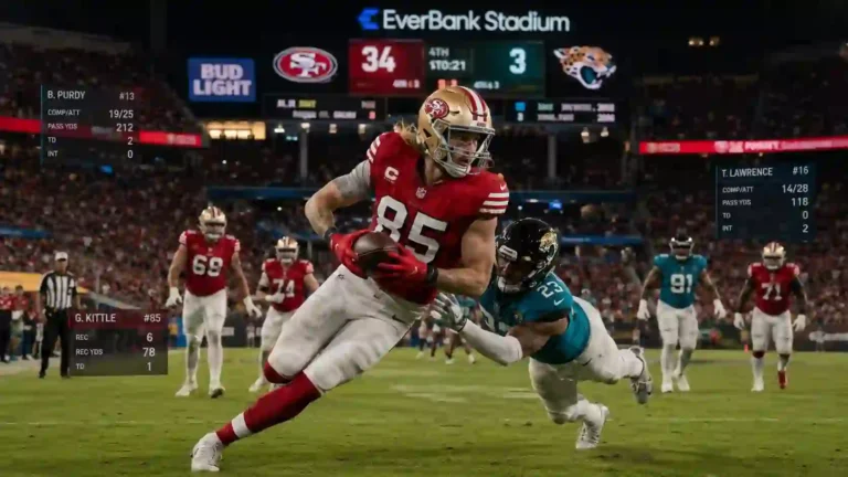 Jacksonville Jaguars vs 49ers Match Player Stats