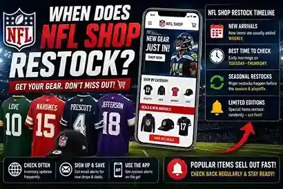 when does nfl shop restock