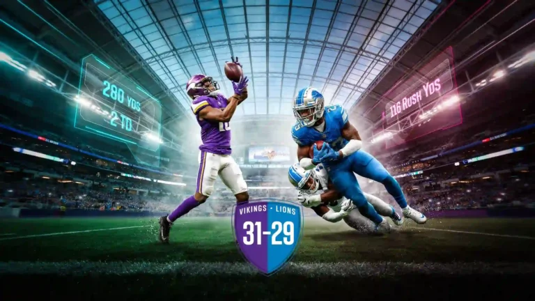 Minnesota Vikings vs Detroit Lions Match Player Stats
