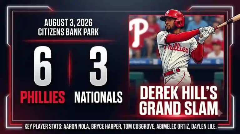 Washington Nationals vs Phillies Match Player Stats